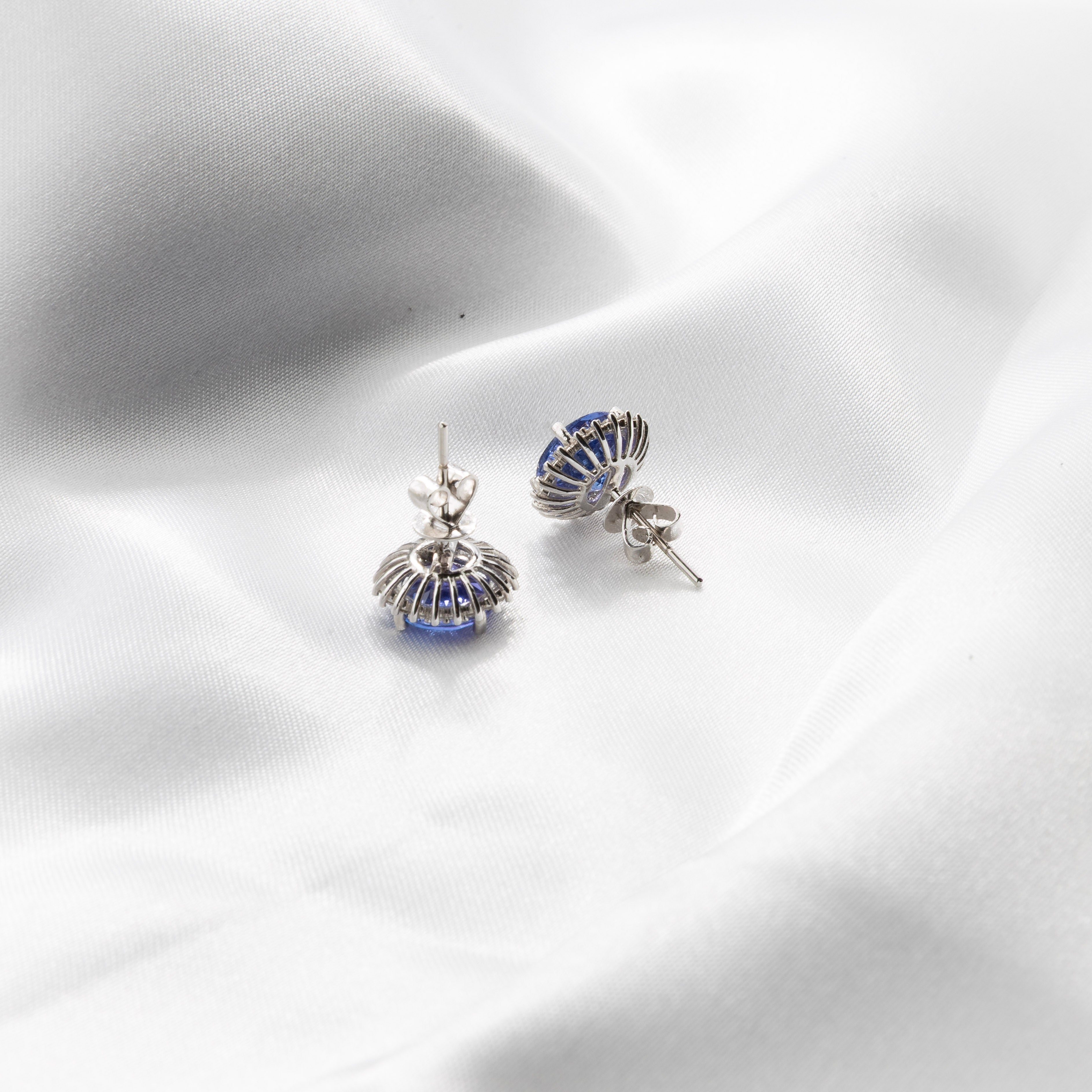 Tanzanite, Diamond Earrings