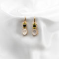 Moonstone, Tsvaroite, Paridot Earrings