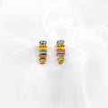 Yellow Sapphire, Tourmaline Earrings