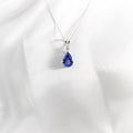 Tanzanite, Diamond Pendant