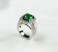Tsavorite, Diamond Ring