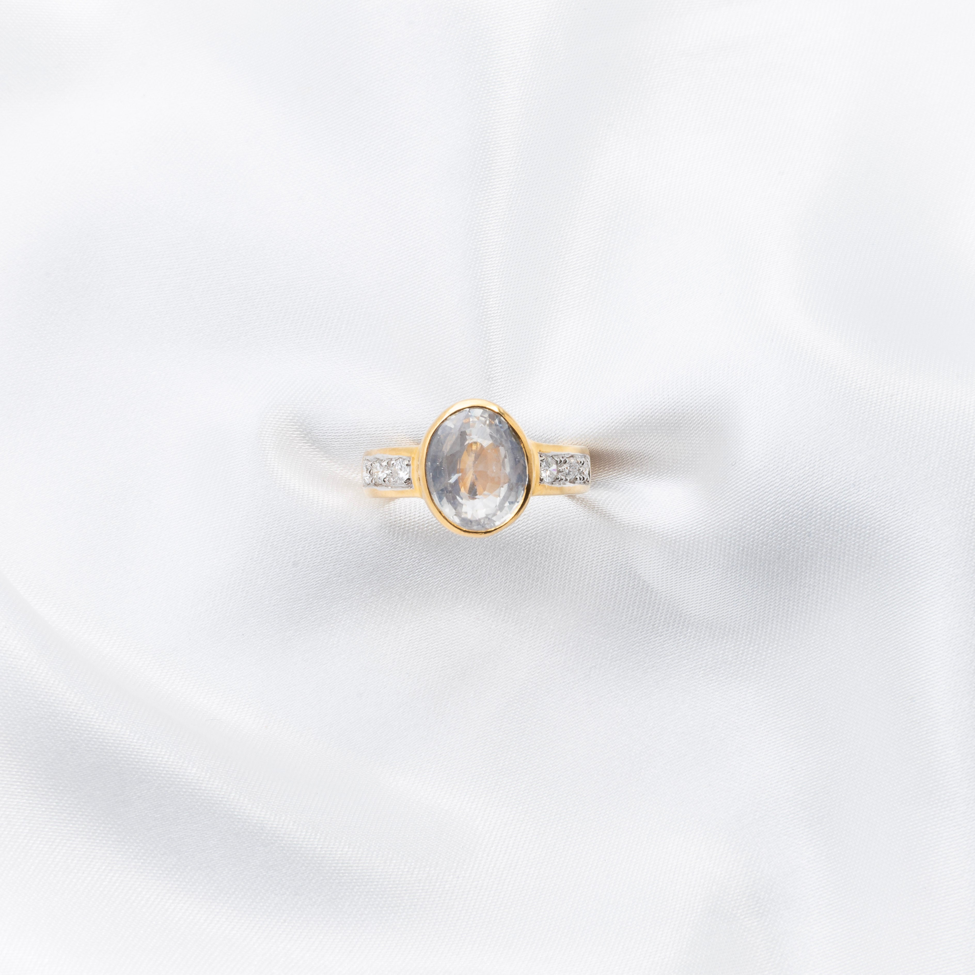 White Sapphire Ring