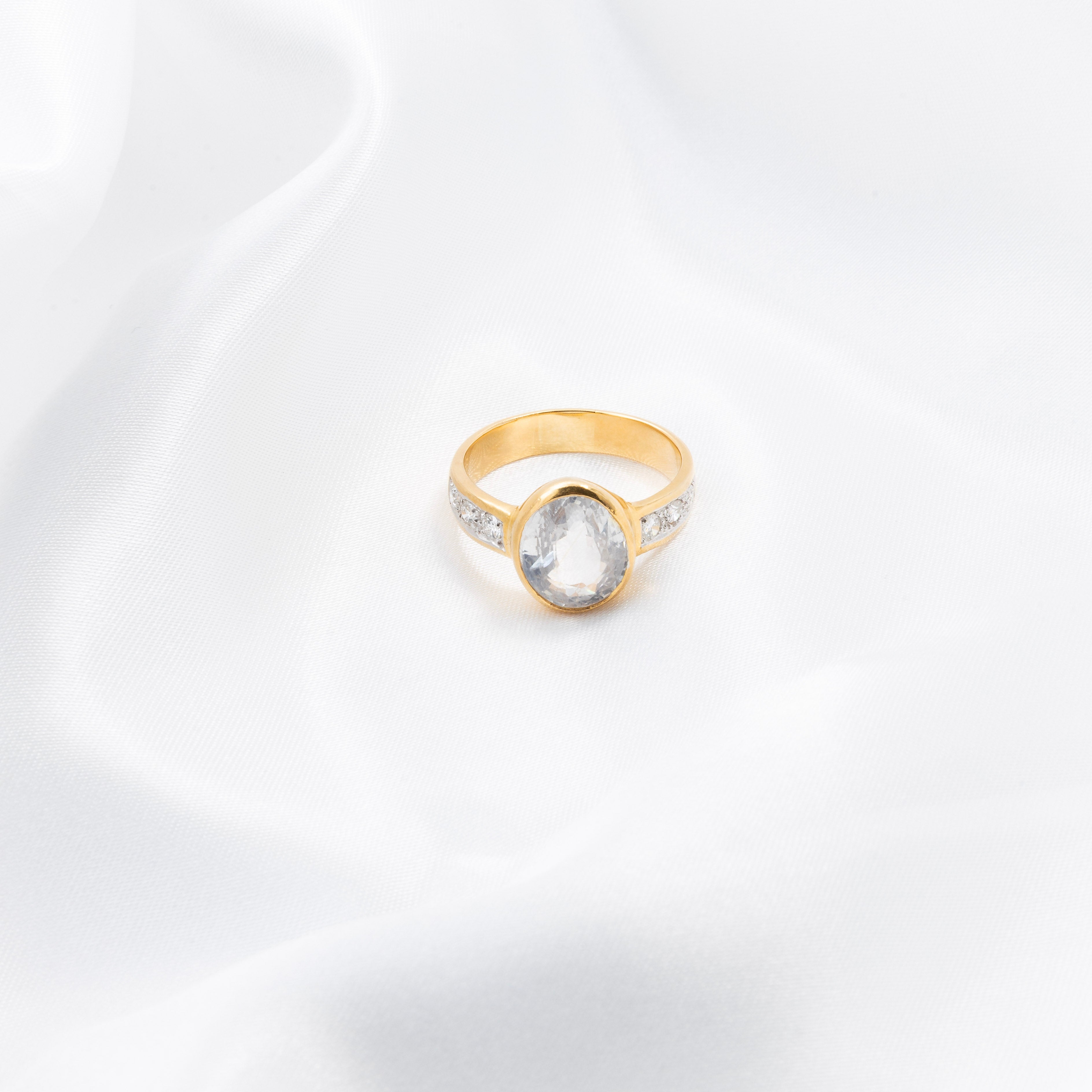 White Sapphire Ring