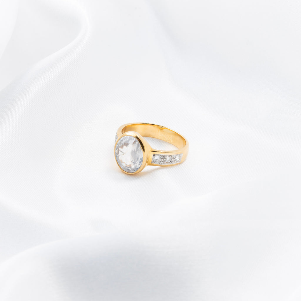White Sapphire Ring