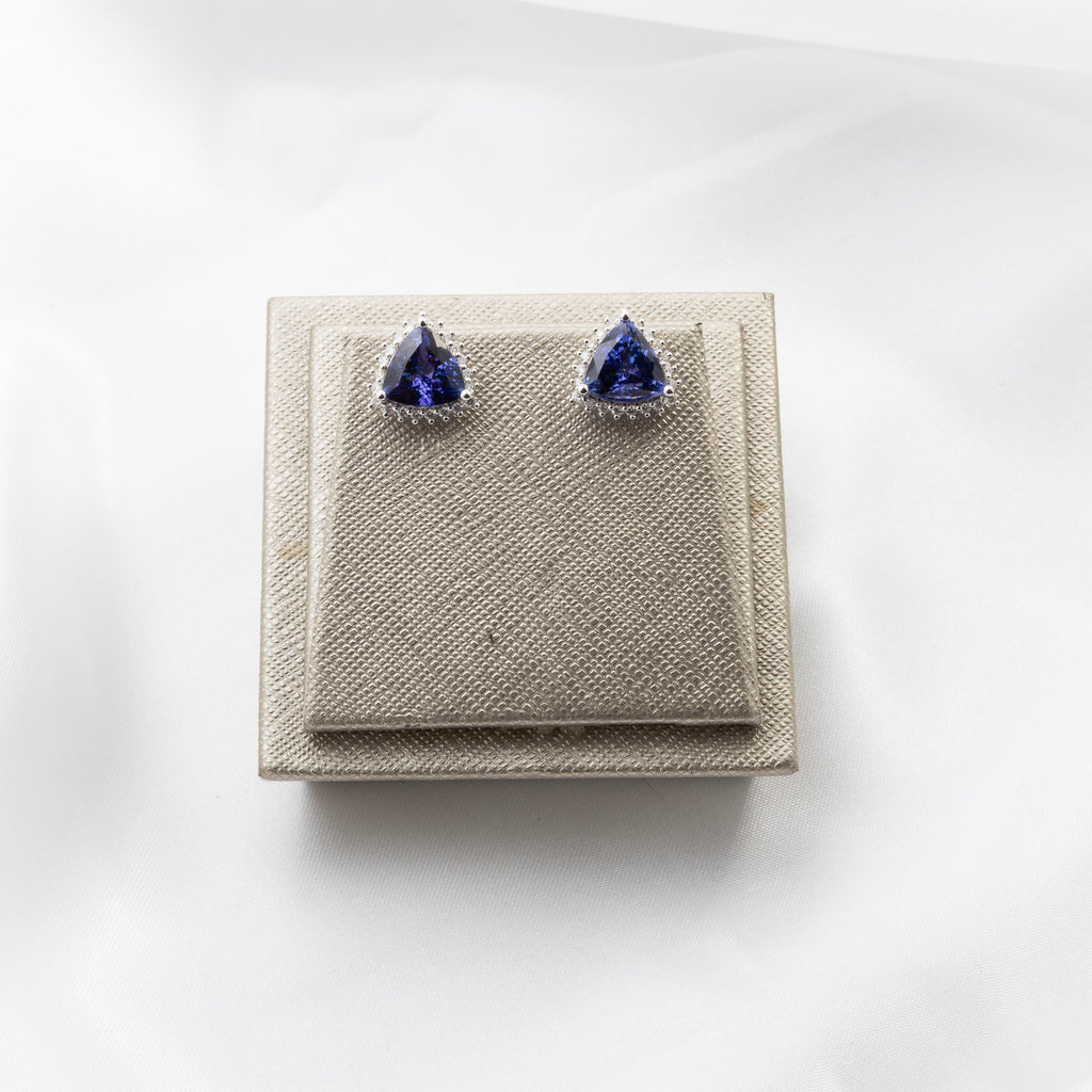 Tanzanite Diamond Earrings