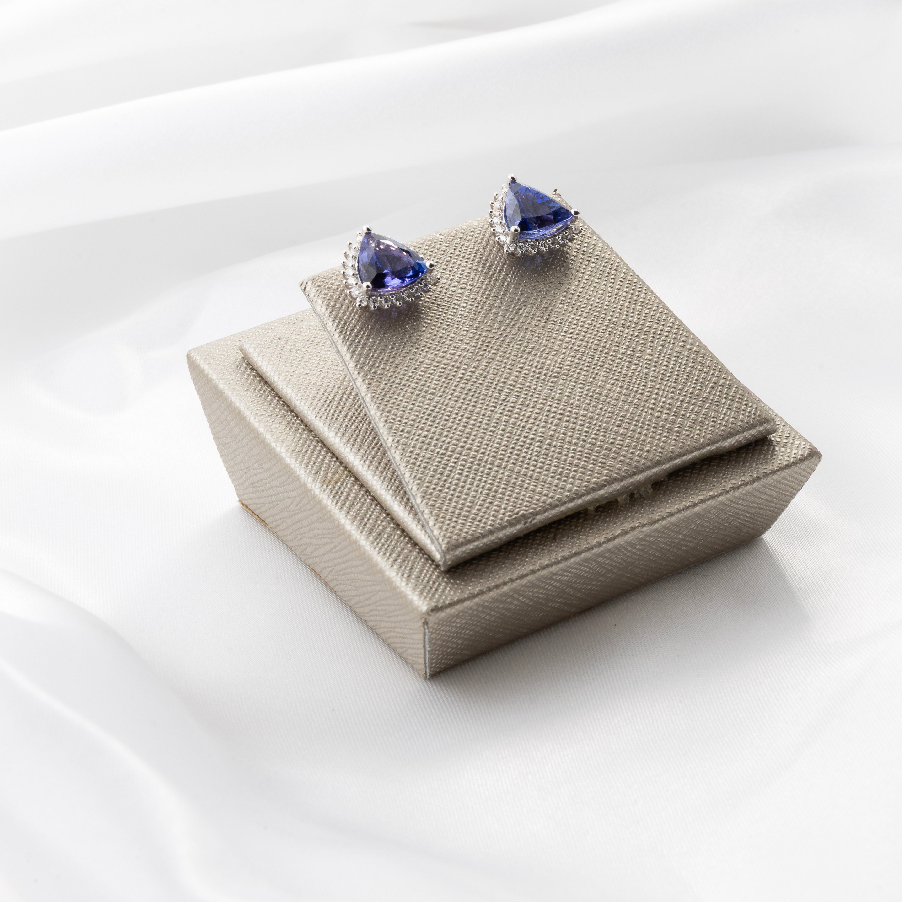 Tanzanite Diamond Earrings