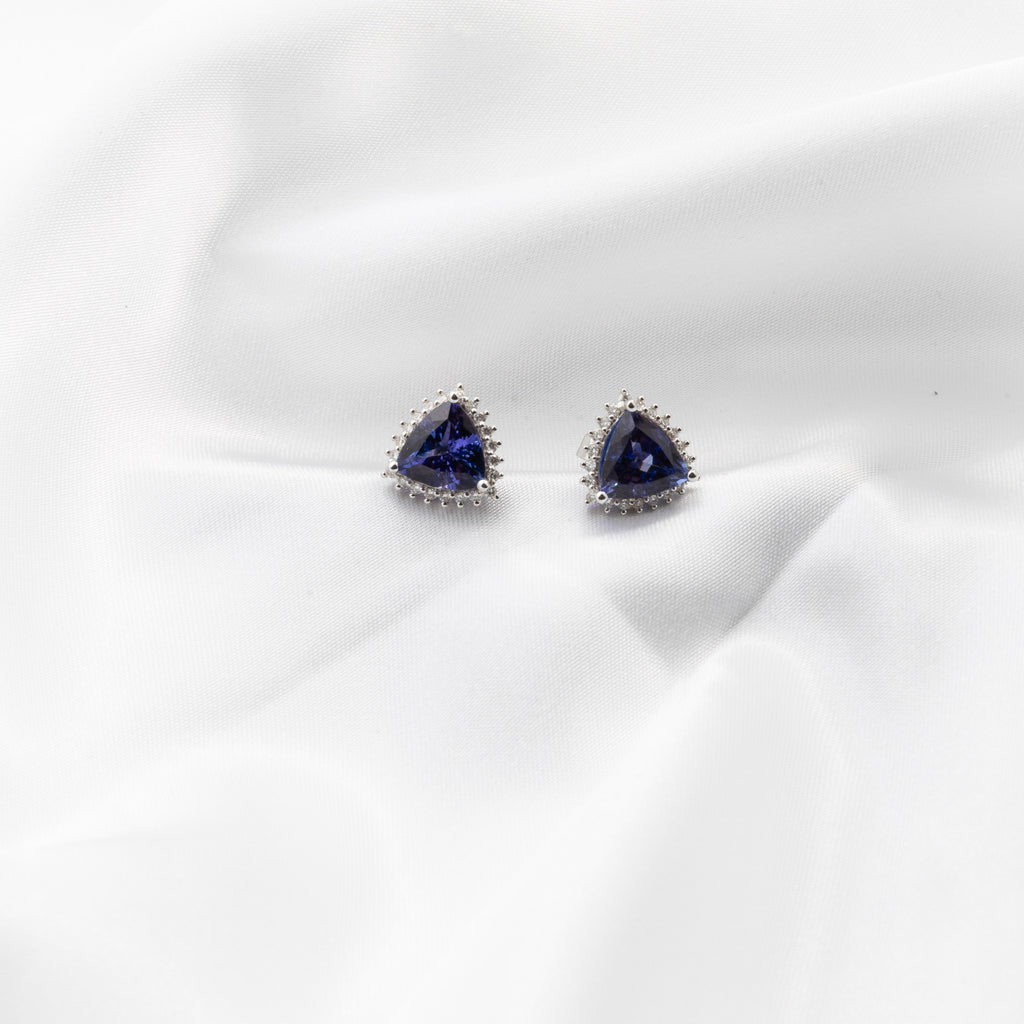 Tanzanite Diamond Earrings