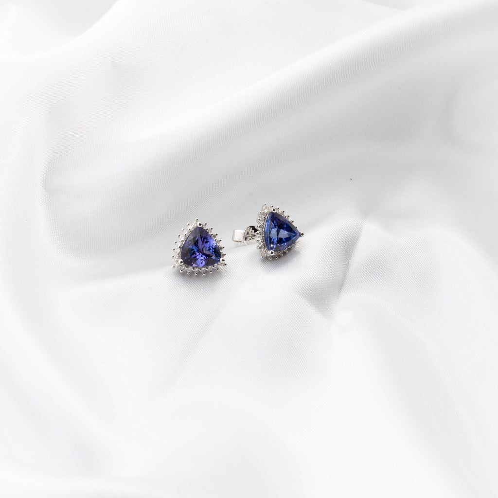 Tanzanite Diamond Earrings