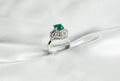 Emerald, Diamond Ring