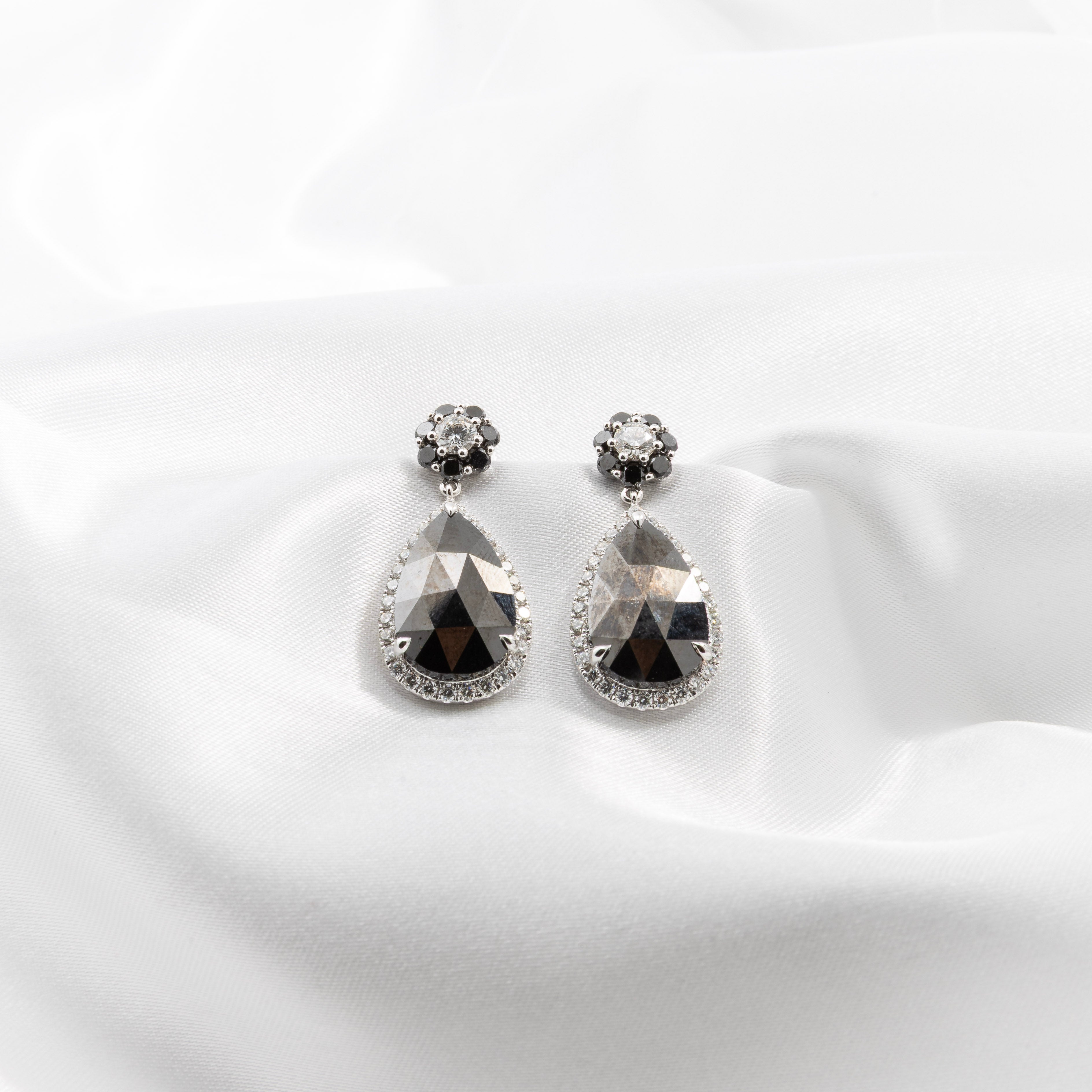Black Diamond Earrings