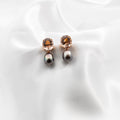 Morganite, Pearl Earrings